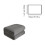 Fleece Throw Blanket Grey Double-Layer Soft Warm 3