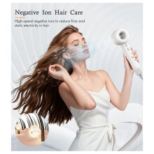 High Speed Hair Dryers Negative Ion Hair Care Quick Dry Leafless Hair Dryer Personal Styling Salon Appliance EU Plug