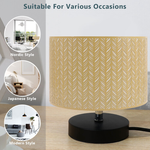 Black Metal Drum Lamp Shade for Table Lamp 1