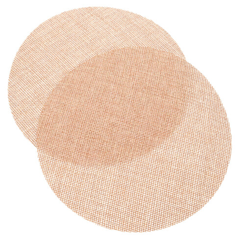 Rund lampeskjerm diffuser stoff 16 cm 2 stk kaffe 2