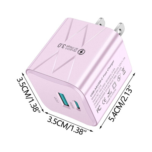 Φορτιστής τοίχου Lzobxe USB C Charger Block25W, Γρήγορη φόρτιση για όλα τα τηλέφωνα 2