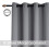 Blackout Curtains 52"W x 84"L Grey, 2 Panels, Polyester 3