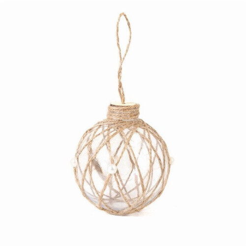 Clear Plastic Christmas Ball Ornaments with Rope 1