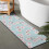 Floral Microfiber Bathroom Rug 17x47 Inch 2