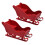 Mini Santa Sled Set – Plastic Christmas Village Decor (2 2