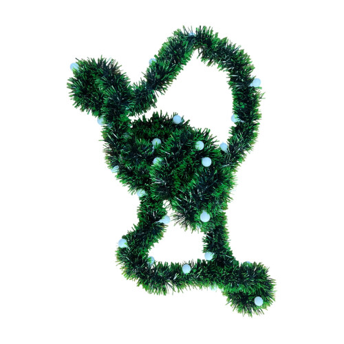 13ft Pre-Lit Pine Garland with 40 Warm White LED Lights 1