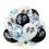 Ensemble de 15 ballons à paillettes en forme de drapeau de course, décorations réutilisables. 3