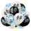 Ensemble de 15 ballons à paillettes en forme de drapeau de course, décorations réutilisables. 4