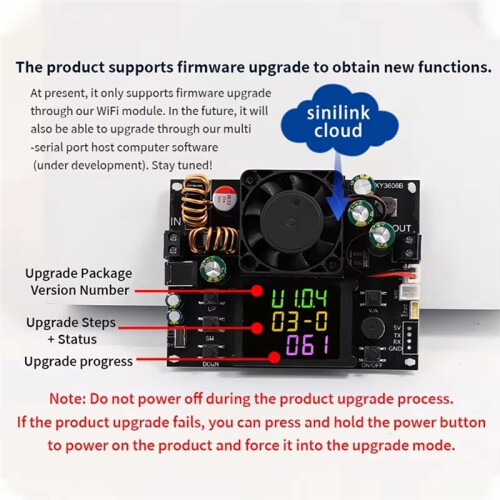 XY3606B 216W Adjustable Voltage Regulator Power Supply+K485X  Buck Boost Converter Voltage/Current Step-Down Module 1