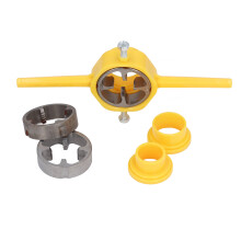 Roscador de tubería de PVC, ABS/Acero, dados NPT de 1/2, 3/4 y 1 pulgada