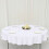 White Round Polyester Tablecloth 70 in 5