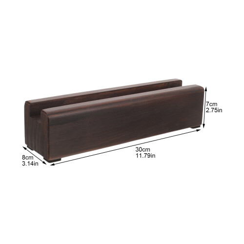 LEDMOMO Wood Full Length Mirror Holder Dark Brown Multi-Functional Support Stable Base 1