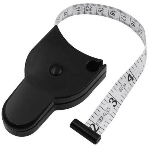 Auto Retractable Body Circumference Measuring Tape, Black 1