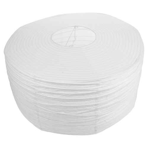 Foldable Paper Lantern Lamp Shade White 46x46x23cm 1