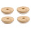 4 Pack Bamboo Jar Lids with Rubber Seal 5