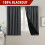 Blackout Curtains Charcoal Grey 52x84 in Pair 2