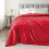 Red Double-Sided Fleece Throw Blanket 60x80 in 3