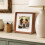 Walnut Wood 6x6 Picture Frame with Bevel-Cut Mat 2