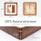 Walnut Wood 6x6 Picture Frame with Bevel-Cut Mat 3