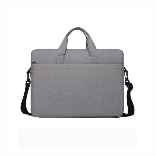 Bolsa para laptop de 14 polegadas e tablets com compartimento duplo, resistente a impactos, alça ajustável, durável e elegante, ideal para viagens 1