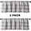 Buffalo Check Window Valances 2 Pack 56"W x 16"L 2