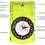 2-Piece Orienteering Compass for Hiking and Map Reading 3