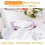 White Polyester Rectangle Tablecloth 90in Round 6-Pack 2