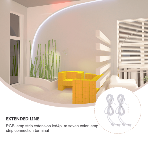 Câble d'extension pour bande LED SMD5050/3528RGB, blanc, 20 2