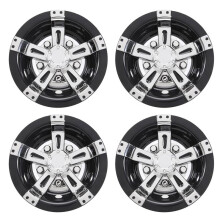 Tampa da Roda Do Carrinho de Golfe de 4 Unidades de 8 Polegadas, Tampa Do Cubo de Design de 5 Raios para Carrinhos de Golfe para Carro Clube, EZGO,