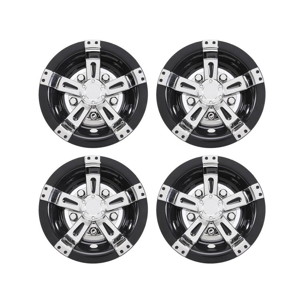 4Pcs 8Inch Cart Wheel Cover, 5 Spoke Design Hub Cap For Carts For Club Car, Ezgo, 4713332349780