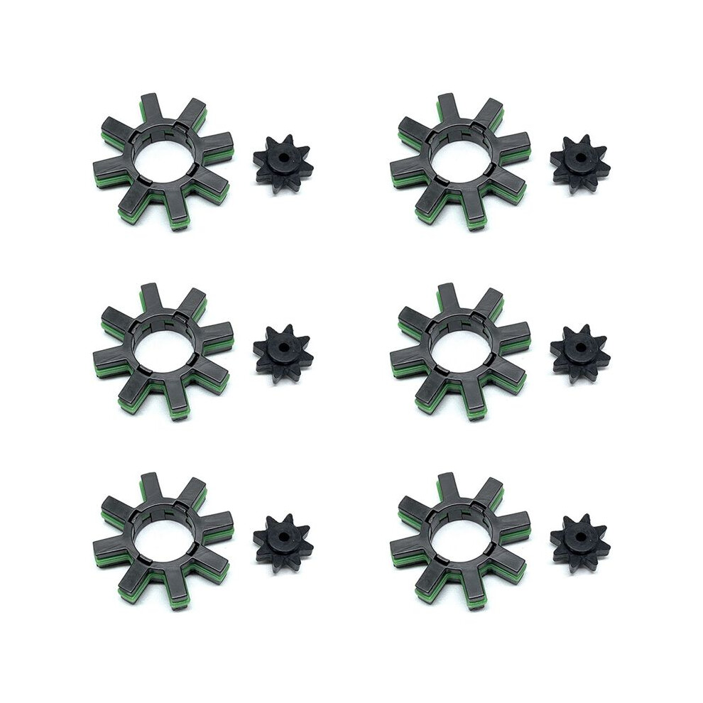 6X For Camry Levin Alphard Column Steering Motor Ring Gear Elastic Coupling Gear 45254-28040 Black 4711032201162