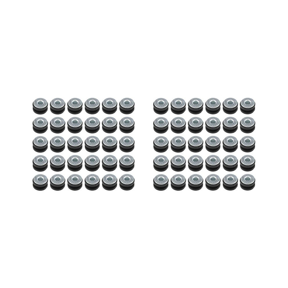 60Pcs Motorcycle Rubber Grommets Bolts For Fairing Rubber Grommets Kit Washer Assortment 4713607118455
