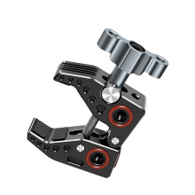 Super Clamp in Alliaggio di alluminio per luci monitor, microfoni, telecamere, compatibile con diametri da 12 a 45 mm