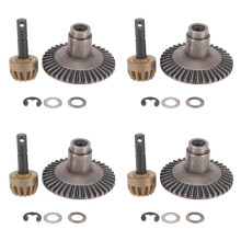 4X 13T 38T Metal Crown Gear Motor Differential Main Gear Combo for Front Rear Axle AXIAL SCX10 Off-Road RC Truck Car