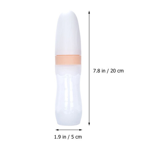 GOOHOCHY 120 ml risflingor nappflaska med silikonbitring för barnmat 2