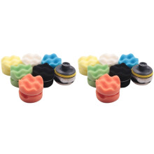 2X Polishing Buffing Pad Auto Car Polishers and Buffers Wax Set Pack of 15 Pcs +M10 Drill Adapter Kit
