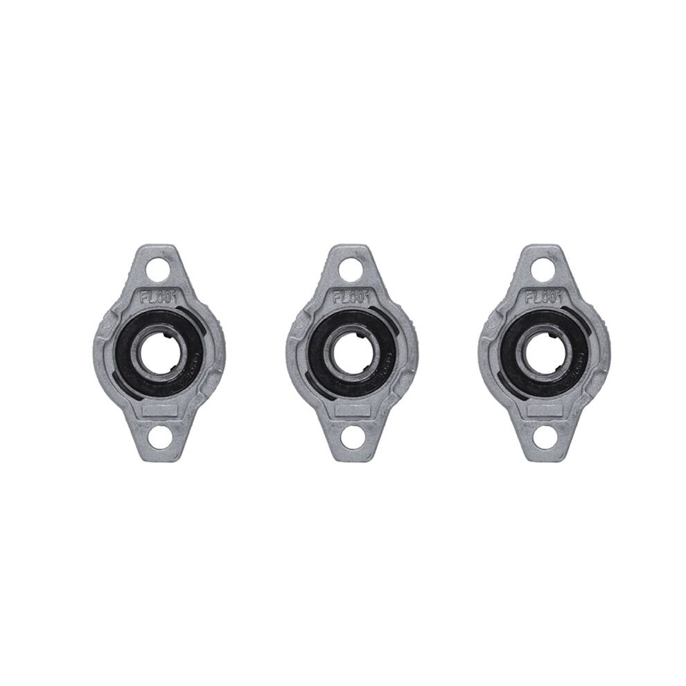 3X Fl001 Zinc Alloy 12Mm Bore Self Aligning Pillow Block Bearing Flange Gray/Black 6034120123879
