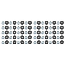 40 Pièces Kits D'œillets en Caoutchouc de Moto Boulons de Pare-Brise de Moto pour Carénages en Caoutchouc