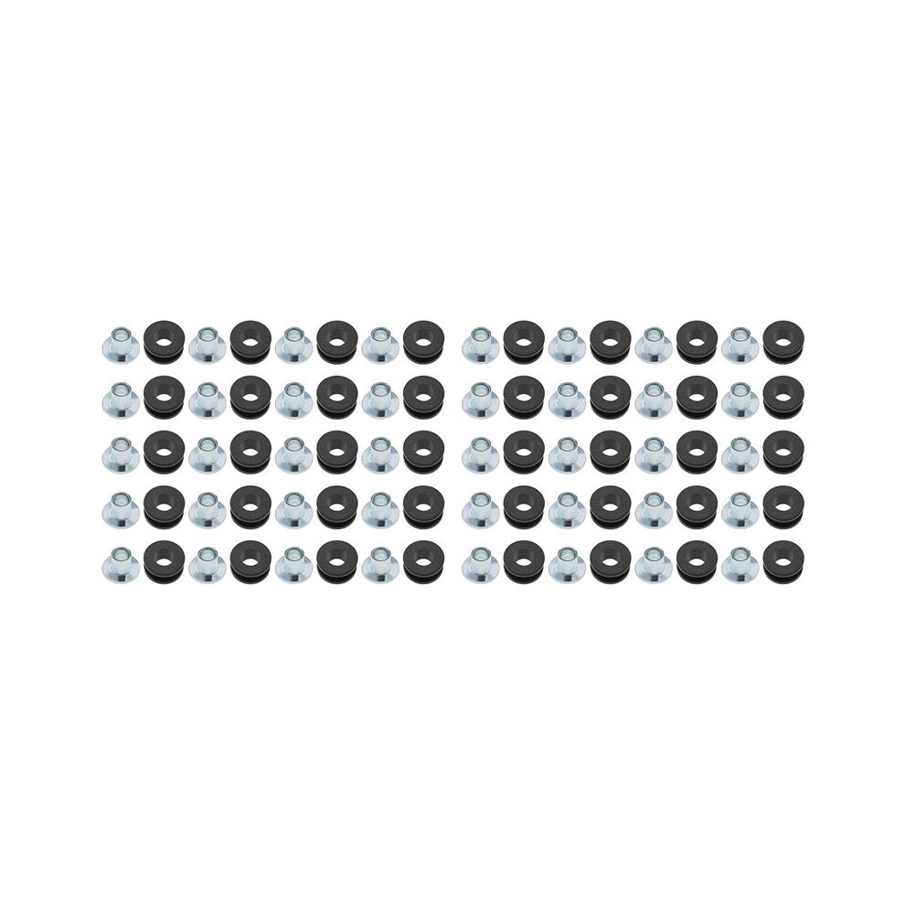 40Pcs Motorcycle Rubber Grommets Kits Motorcycle Windshield Bolts For Fairings Rubber 4712635895055