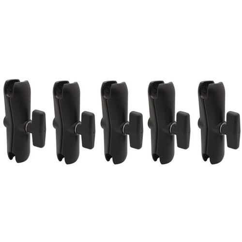 5X Braço de Soquete Duplo de Liga de Alumínio de 15 cm de Comprimento para RAM com Suporte de Bola de 1,5 Polegadas para Montagem em Base de