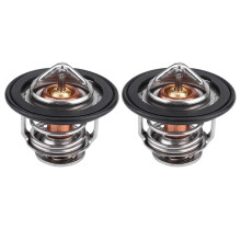 2X Car Engine Coolant Thermostat with Gasket 19301-PLC-315 for 2001-2005