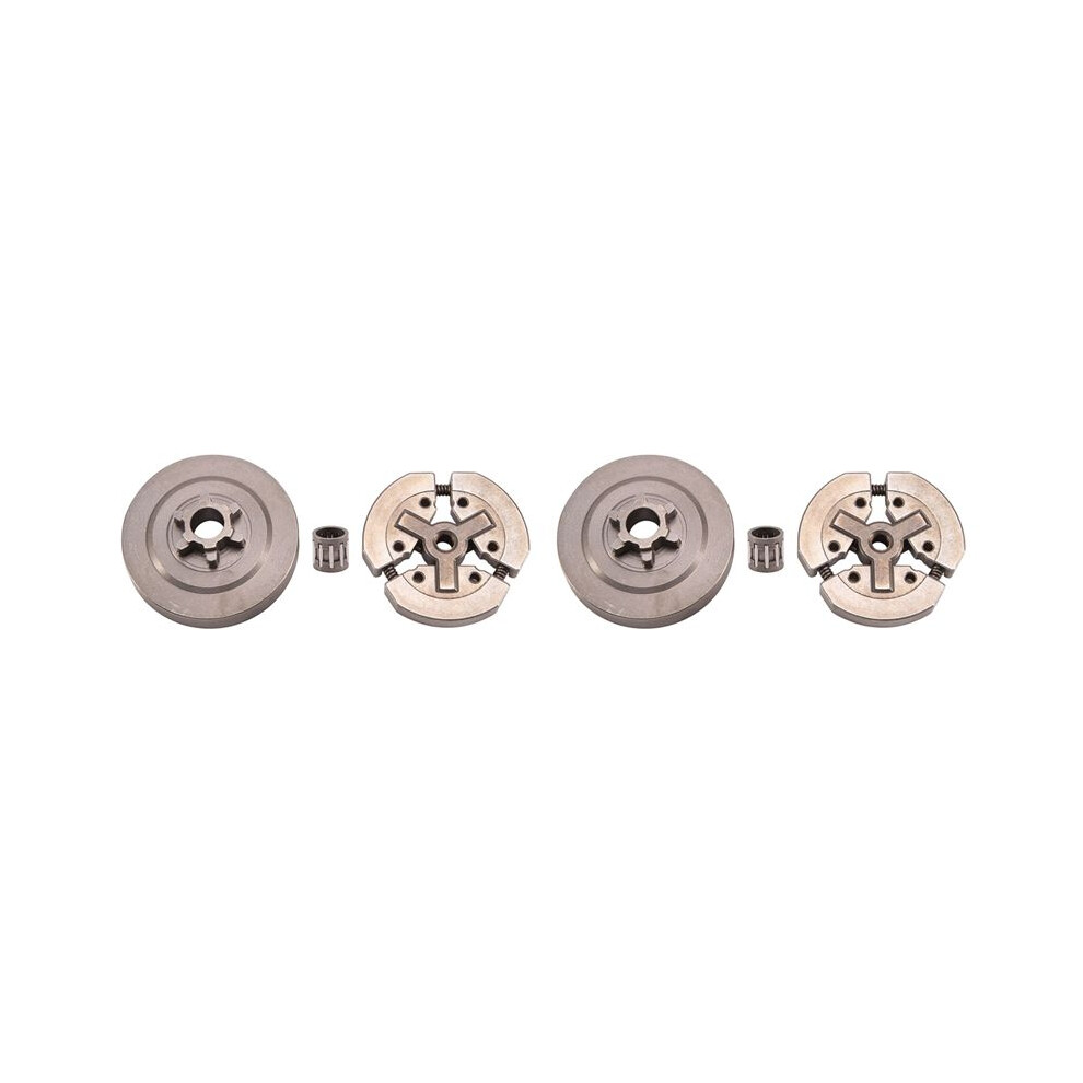 2Set 3/8 Clutch Drum & Clutch & Needle Bearing Fit For Chinese Chainsaw 3800 Silver/Grey 4712901429847