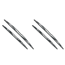 4x Car 26Inch + 22Inch Wiper Blades Combo Silicone Rubber Boneless Windscreen Windshield Wipers for  E39 95-03
