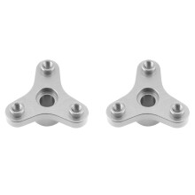 2X Metal Slipper Clutch Eliminator for 1/10 Slash Stampede Bandit Rustler VXL XL5 2WD Upgrade Parts,Silver