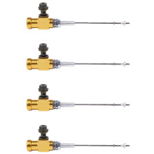 4X Motorrad Hydraulik Kupplungs Zylinder Stange Brems Pumpe M10X1.25mm Aluminium Gold