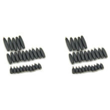 2X Saxophone Bakelite Roller Clutch Shaft is Suitable for Alto, Tenor Saxophone Key Part Bakelite Shaft Rod Black