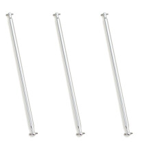 3X 04003 Metal Centre Drive Shaft Dogbone 170mm for HSP 1:10 Upgrade Parts Truck BRONTOSAURUS 94111 94107 94170,Silver