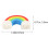 FRCOLOR 100pcs Multi-function Erasers Delicate Rainbow Erasers Portable Mini Erasers Stationery Supply 2