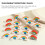 FRCOLOR 100pcs Multi-function Erasers Delicate Rainbow Erasers Portable Mini Erasers Stationery Supply 8