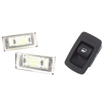 License Plate Light Lamp for E46 4DR Sedan with Lifter Single Power Window Control for 3 Series